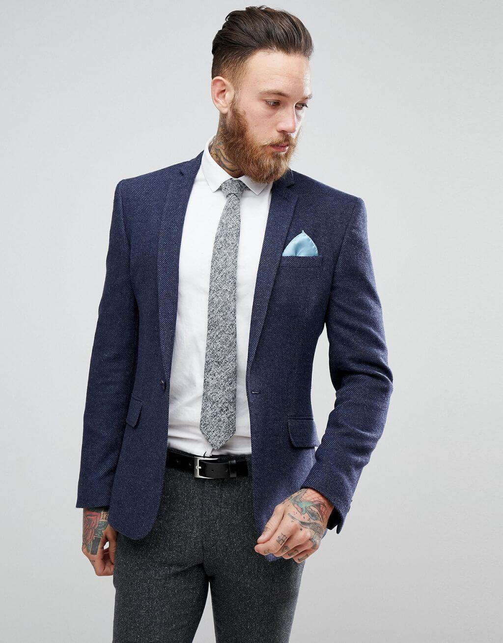 Skinny Texture Blazer