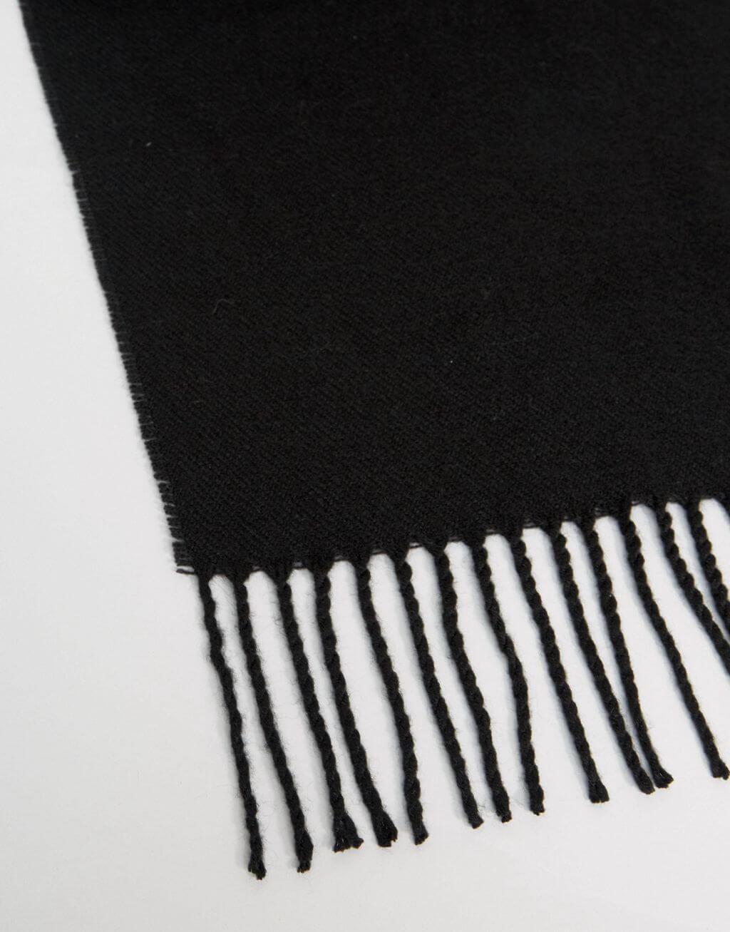 Woven Scarf In Black