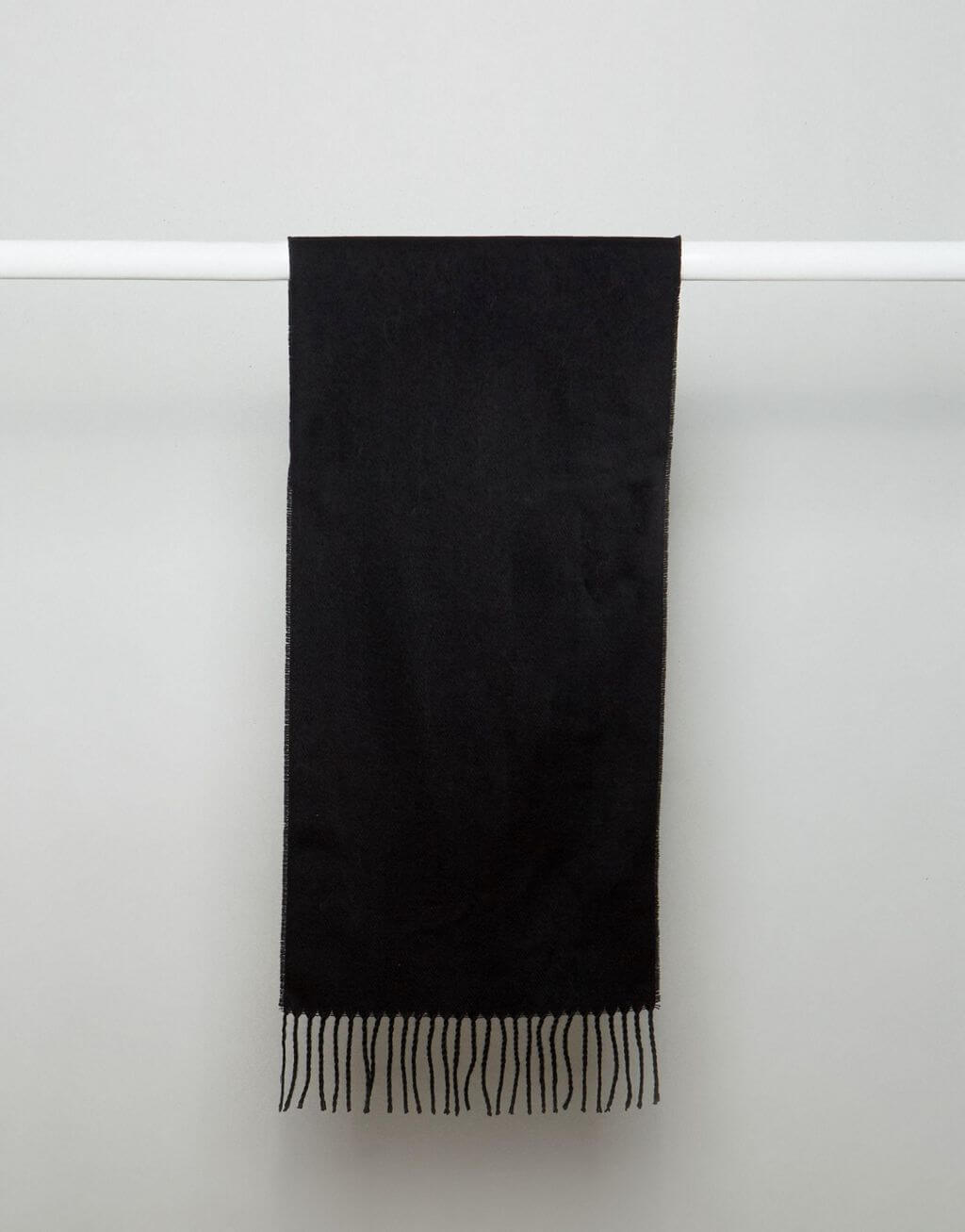 Woven Scarf In Black